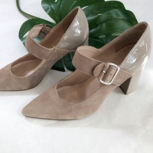 Tommy Hilfiger Nude Mary Jane Heels Size 10 EUC